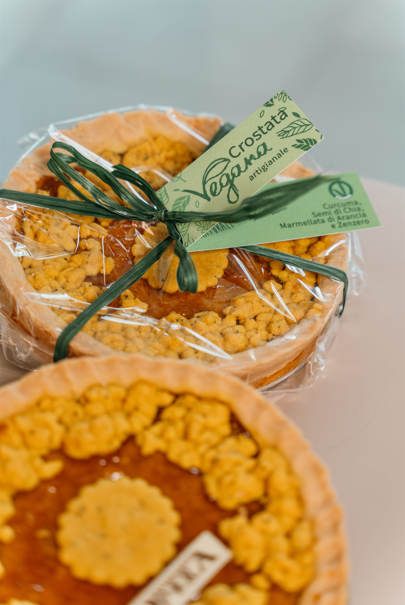 7- CROSTATA VEGAN ARANCIA,ZENZERO E CURCUMA I Pasticceria Opera