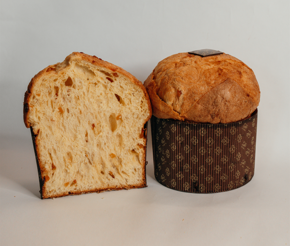 1- PANETTONE ARTIGIANALE all' ALBICOCCA
