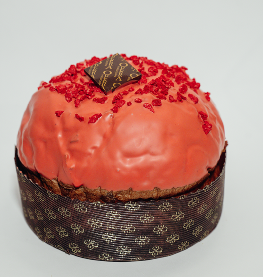 PANETTONE ARTIGIANALE CON gelée AL LAMPONE